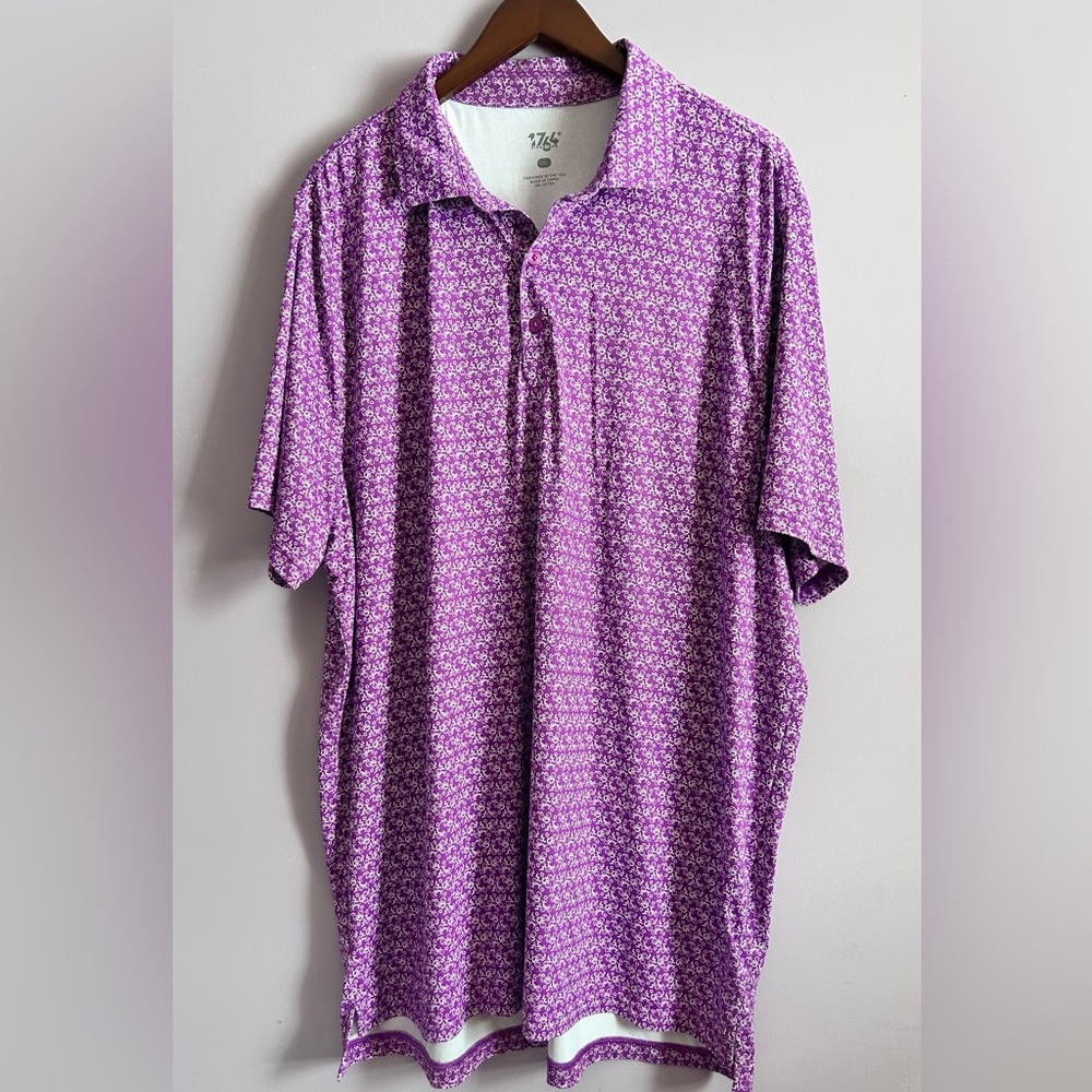 1764 Purple Golf Polo Size 2XL